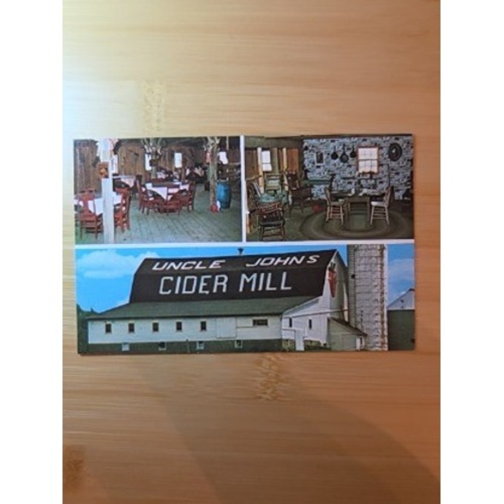 Uncle Johns Cider Mill St Johns Michigan Vintage Postcard
